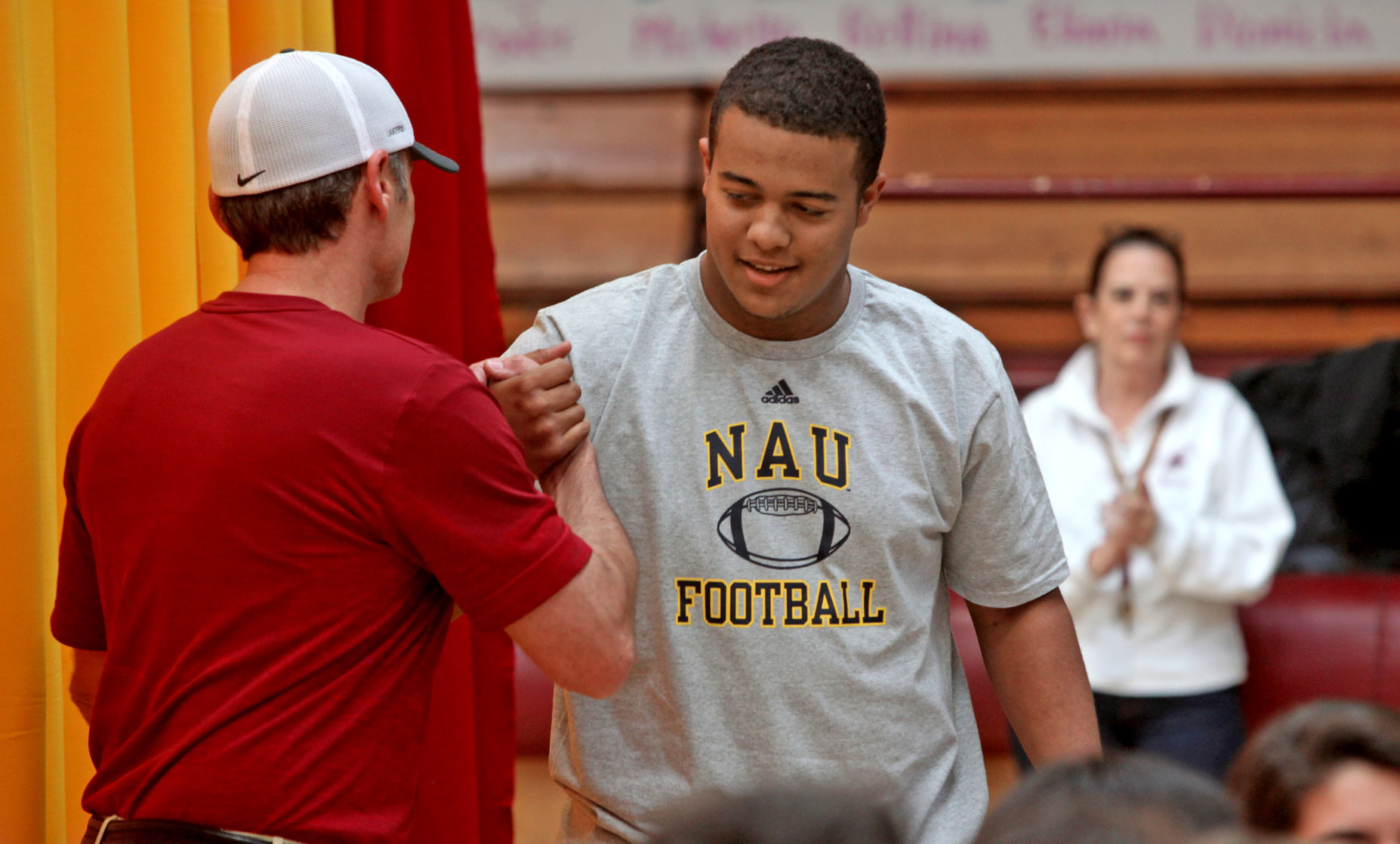 Sapolinte HS football coach Dennis Bene